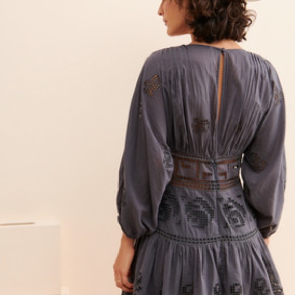 FREE PEOPLE Tea Time Embroidered Dress - Picture 3 of 3
